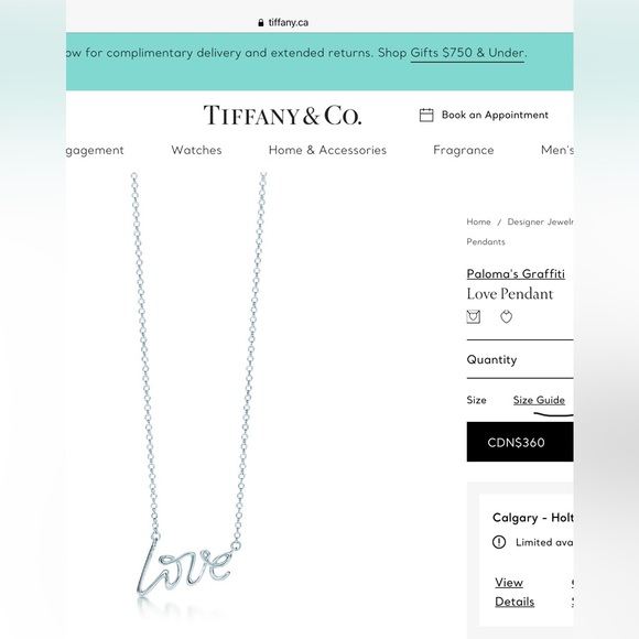 Tiffany’s AUTHENTIC Graffiti Love 16” necklace. - Picture 5 of 5
